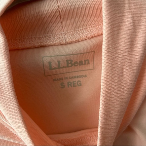 LL Bean Creamy Apricot  Interlock Mock Turtleneck Long Sleeve Size Small - Picture 5 of 6